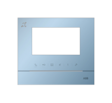 Рамка для абонентского устройства 4,3, голубой, с символом индукционной петли52313FC-L ABB