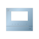 Рамка для абонентского устройства 4,3, голубой глянцевый, с символом индукционной петли  2TMA070130L1012  ABB
