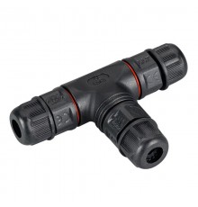 Коннектор тройной NEO-CON-T-2pin-BK (3-7mm, IP67) (Arlight, IP67 Пластик, 3 года)  024937  Arlight