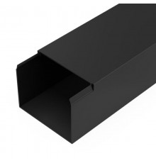 Кабель-канал черный 2-й замок в п/э 80х60 мм (8 м/уп) Промрукав  PR03.0220  Промрукав