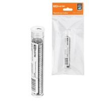 Припой ПОС 61, трубка с канифолью, ГОСТ 21931-76, 1 мм, 16 г, колба, серия "Алмаз"  SQ1025-1603  TDM