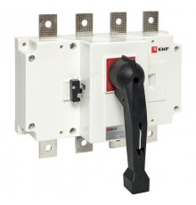 Рубильник-выключатель 400A 4P c рукояткой управления для прямой установки PowerSwitch  psds-400-4  EKF