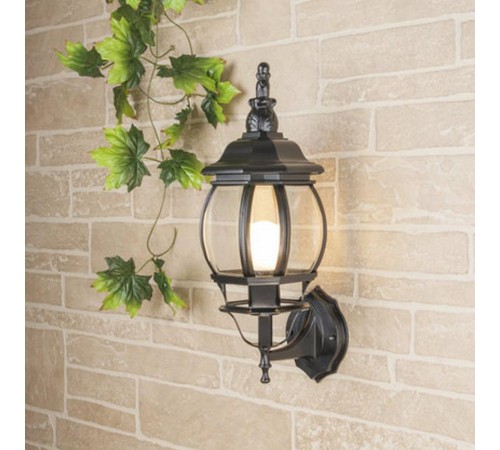 Светильник садово-парковый настенный 1001U черный / 9913-С (GL 1001U)  a033704  Elektrostandard