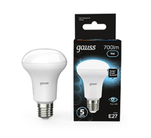 Лампа светодиодная LED 9Вт E27 220В 4100К Reflector R63  106002209  Gauss