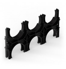 Кластер для двустенных труб d90 мм, тройной, двухсторонний (20 шт/кор)  PR13.02580  Промрукав