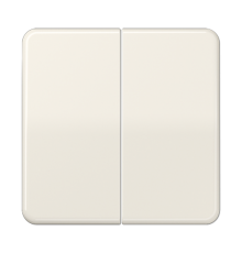 Клавиши ударопрочные для сдвоенного выключателя и кнопки; слоновая кость  CD595BF  Jung