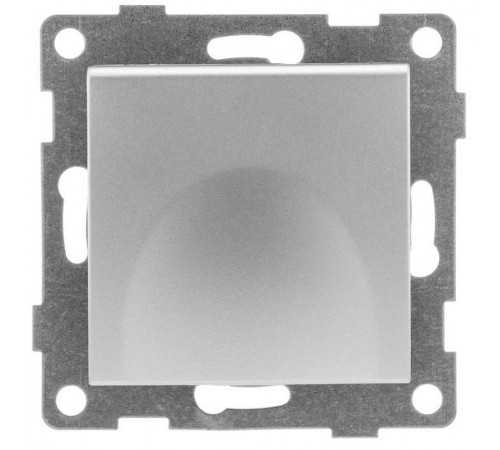 Ugra Розетка 1-ой с/з с з/ш и крышкой, СУ , 16А, 250В, серебро  С11Р91-004  GUSI Electric