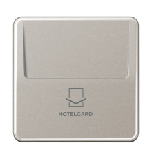 Накладка-картодержатель для балансирных механизмов 531U, 532U, 533U, 534U; термопласт; платина; CD500  CD590CARDPT-L  Jung