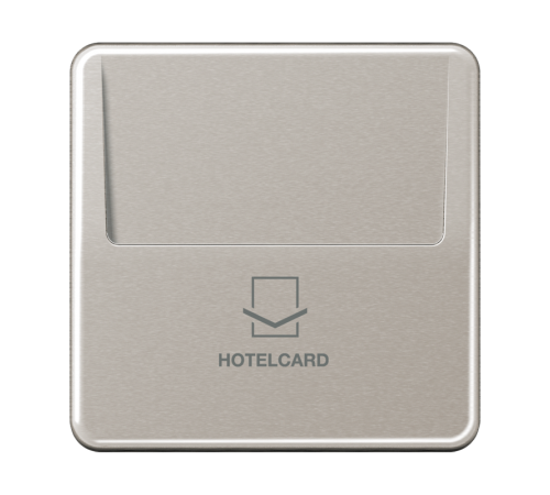 Накладка-картодержатель для балансирных механизмов 531U, 532U, 533U, 534U; термопласт; платина; CD500  CD590CARDPT-L  Jung