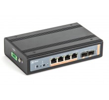 SKAT PoE-IN-4E-2S коммутатор PoE Plus, мощность 60Вт, порты:4-Ethernet, 2-Uplink SFP  2043  Бастион