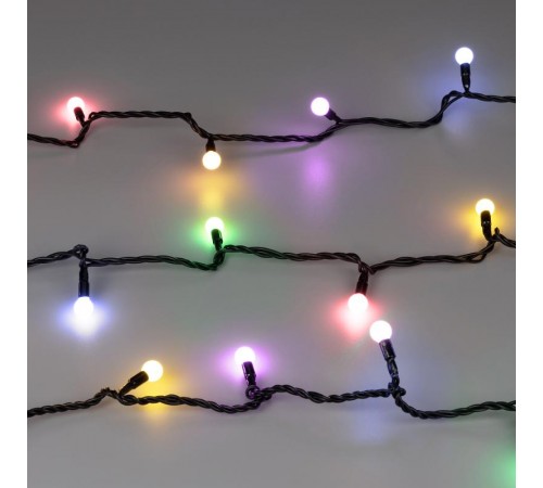 Светодиодная гирлянда ARD-BALL-CLASSIC-D13-5000-BLACK-50LED RGB (230V, 3.5W)  025567  Arlight