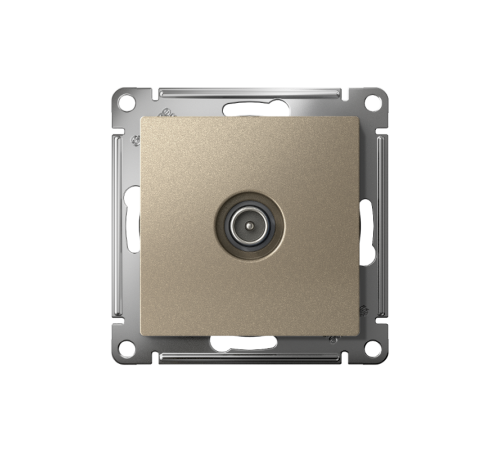 AtlasDesign Шампань Розетка TV оконечная 1DB, механизм  ATN000591  SE