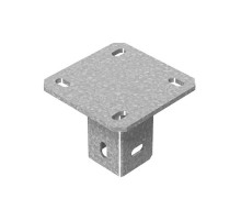 Потолочное крепление одинарное для средних нагрузок 30х50 мм, толщ. 3,0 мм, гальван. цинк, 854913  ПКО3-3,0-ЭЦ   Ostec