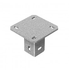 Потолочное крепление одинарное для высоких нагрузок 50х70 мм, толщ. 4,0 мм, гальван. цинк, 854933  ПКО7-4,0-ЭЦ   Ostec