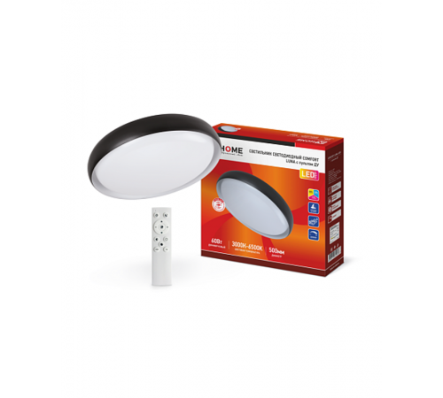 Светильник светодиодный COMFORT LUNA 60Вт 230В 3000-6500K 4800Лм 500х110мм c пультом ДУ  4690612034430  IN HOME