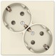 Simon 24 Сл. кость Розетка 2х2К+З Schuko   2450459-031  Simon