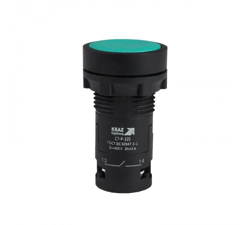 Кнопка OptiSignal Compact D22 C7-P-320 зеленая 2НО XB7NA33  362027  КЭАЗ