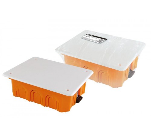 Коробка распределительная с/у 120х92х45мм, крышка, пл. лапки, IP20, инд. штрихкод,  SQ1403-1028  TDM