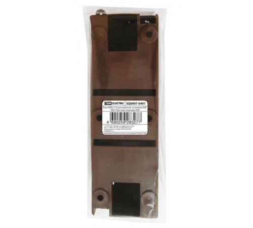 Бокс пластиковый навесной КМПн 1/2 для наружной установки IP20 "ЭКО" (бук) инд. штрихкод, (ВхШхГ) 217х239х421мм SQ0907-0401  TDM