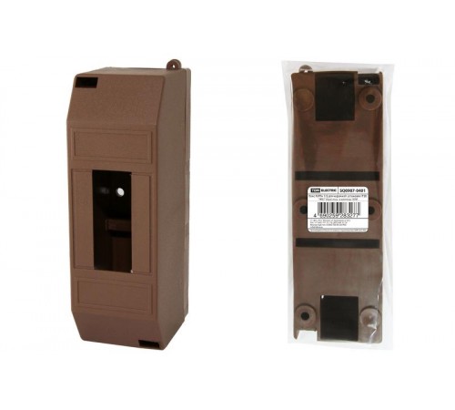 Бокс пластиковый навесной КМПн 1/2 для наружной установки IP20 "ЭКО" (бук) инд. штрихкод, (ВхШхГ) 217х239х421мм SQ0907-0401  TDM