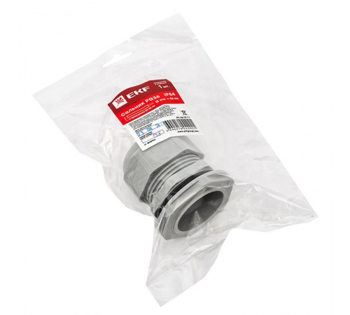 Сальник PG36 IP54 (1 шт) d отв. 46 мм / d провод. 22-32 мм PROxima  plc-pg-36-1-r  EKF