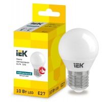 Лампа светодиодная  ALFA G45 шар 10Вт 230В 4000К E27  LLA-G45-10-230-40-E27  IEK