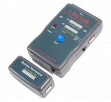 Тестер кабеля универсальный RJ-45+USB 251454  12-1011  REXANT