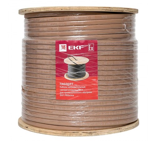 Саморегулирующийся нагревательный кабель ESR-15P (15 Вт/м) 200 м, полиолефин ESR-15P-200 EKF