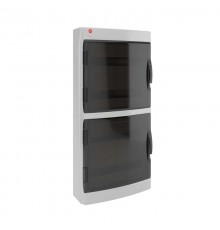 Щиток настенный с дверцей 72 мод.,IP65, серый, с клеммным блоком 63А и замком  RB72W6TGDL  DKC