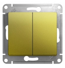 Glossa Фисташковый Выключатель 2-клавишный, сх.5, 10AX  GSL001051  SE