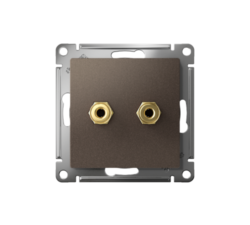 AtlasDesign Мокко АудиоРозетка двухместная  ATN000687  SE