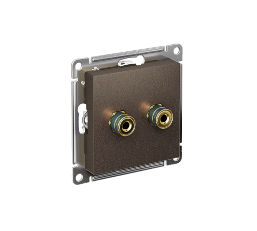 AtlasDesign Мокко АудиоРозетка двухместная  ATN000687  SE