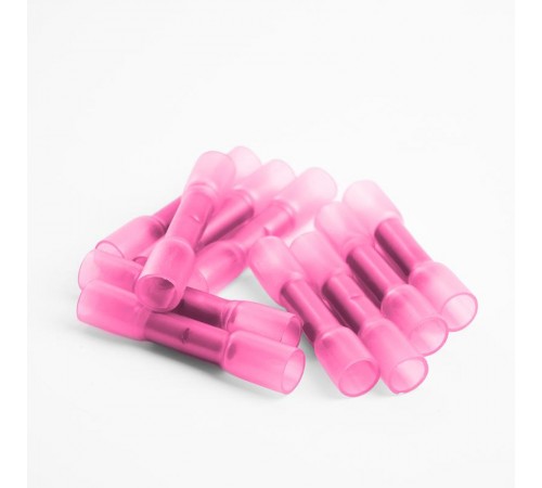 Гильза соединительная изолированная термоусаживаемая 0,5-1,5мм2,19A,розовый (10шт в упак)  32805  STEKKER