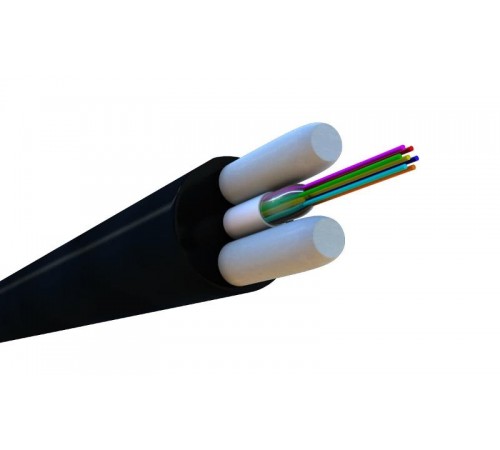 FO-STFR-OUT-9-4-PE-BK Кабель волоконно-оптический 9/125 (G.652D) одномодовый, 4 волокна, одномодульный, круглый 446860  Hyperline