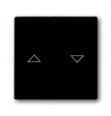 Клавиша для механизма выключателя жалюзи 2000/4 U и 2020/4 US, с маркировкой, серия solo/future, цвет антрацит  1751-0-2934   2CKA001751A2934  ABB