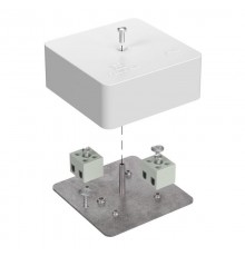 Коробка огнестойкая для кабель-канала Е15-Е120 75х75х30 IP42  4p, 1.5 мм.кв. 40-0450-FR1.5-4  Промрукав