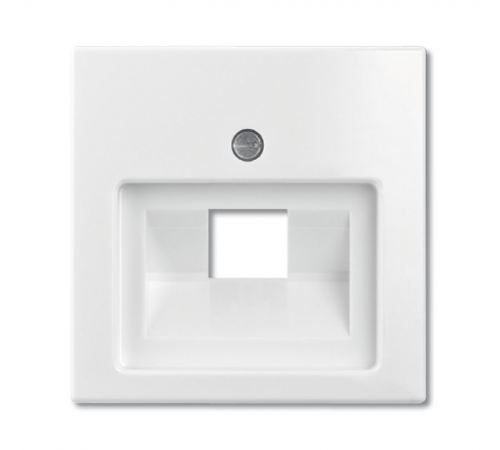 ABB Basic 55 Альп. белый Накладка 1-ой ТЛФ/комп розетки наклонной  1753-0-0096   2CKA001753A0096  ABB