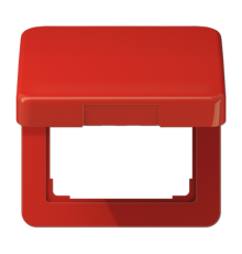 Крышка ударопрочная откидная ударопрочная для штекерных розеток; красная  CD590BFKLRT  Jung