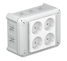 Коробка распределительная T100, 150x116x67 мм, с 4 Modul 45 (T 100 4MSD WS)  2007825  OBO Bettermann