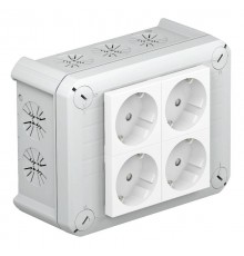 Коробка распределительная T100, 150x116x67 мм, с 4 Modul 45 (T 100 4MSD WS)  2007825  OBO Bettermann