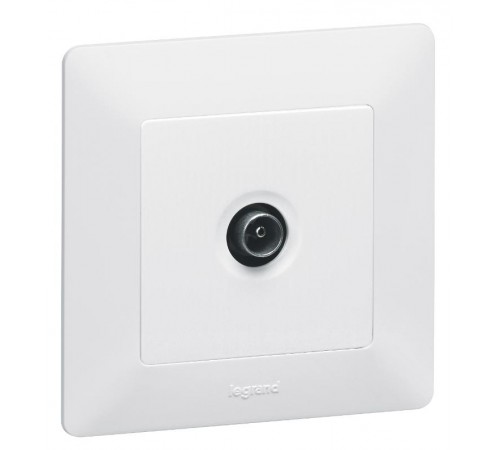 Valena LIFE DIY Белый Розетка TV проходная 1,5дБ/14дБ 0-2400 МГц.  753461  Legrand
