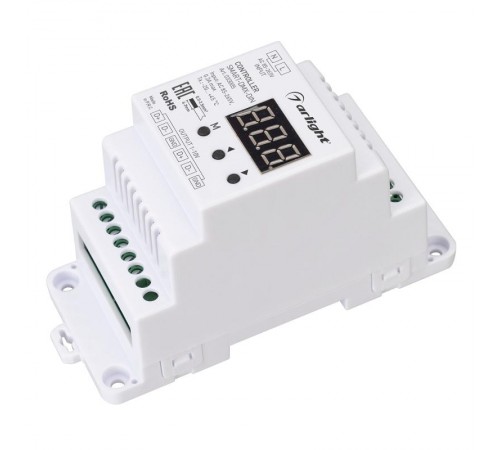 Контроллер SMART-DMX-DIN (230V, 2.4G) (Arlight, IP20 Пластик, 5 лет)  033005  Arlight