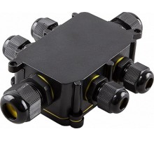 Водонепроницаемая cоединительная коробка, LD526, 450V, 140х100х36, черный  32249  Feron