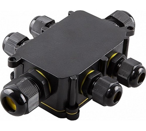 Водонепроницаемая cоединительная коробка, LD526, 450V, 140х100х36, черный  32249  Feron