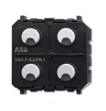 SSA-F-2.2.PB.1 Сенсор 2-клавишный/релейный активатор 2-канальный free@home, Zenit  6220-0-0234   2CKA006220A0234  ABB