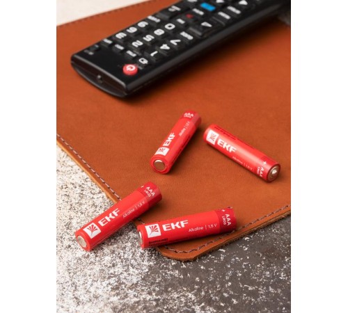 Батарейка алкалиновая типа ААА(LR03) шринк 4шт.  LR03-SR4  EKF