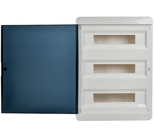 Корпус пластиковый встраиваемый на 54 модуля ЩРВ-П-54 IP41 черная прозрачная дверь TEKFOR  TF5-KP12-V-54-41-K01-K03 TEKFOR  IEK