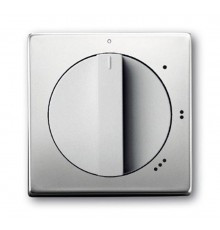 Плата центральная (накладка) с поворотной ручкой для переключателя на 3 положения 2710 U, серия pur/сталь  1710-0-3758   2CKA001710A3758  ABB