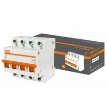 Выключатель автоматический четырехполюсный ВА47-63 6А C 4,5кА  SQ0218-0028  TDM