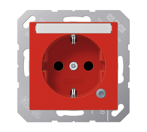 SCHUKO розетка с полем для надписи 6x46 мм A1520BFNAKORT Jung